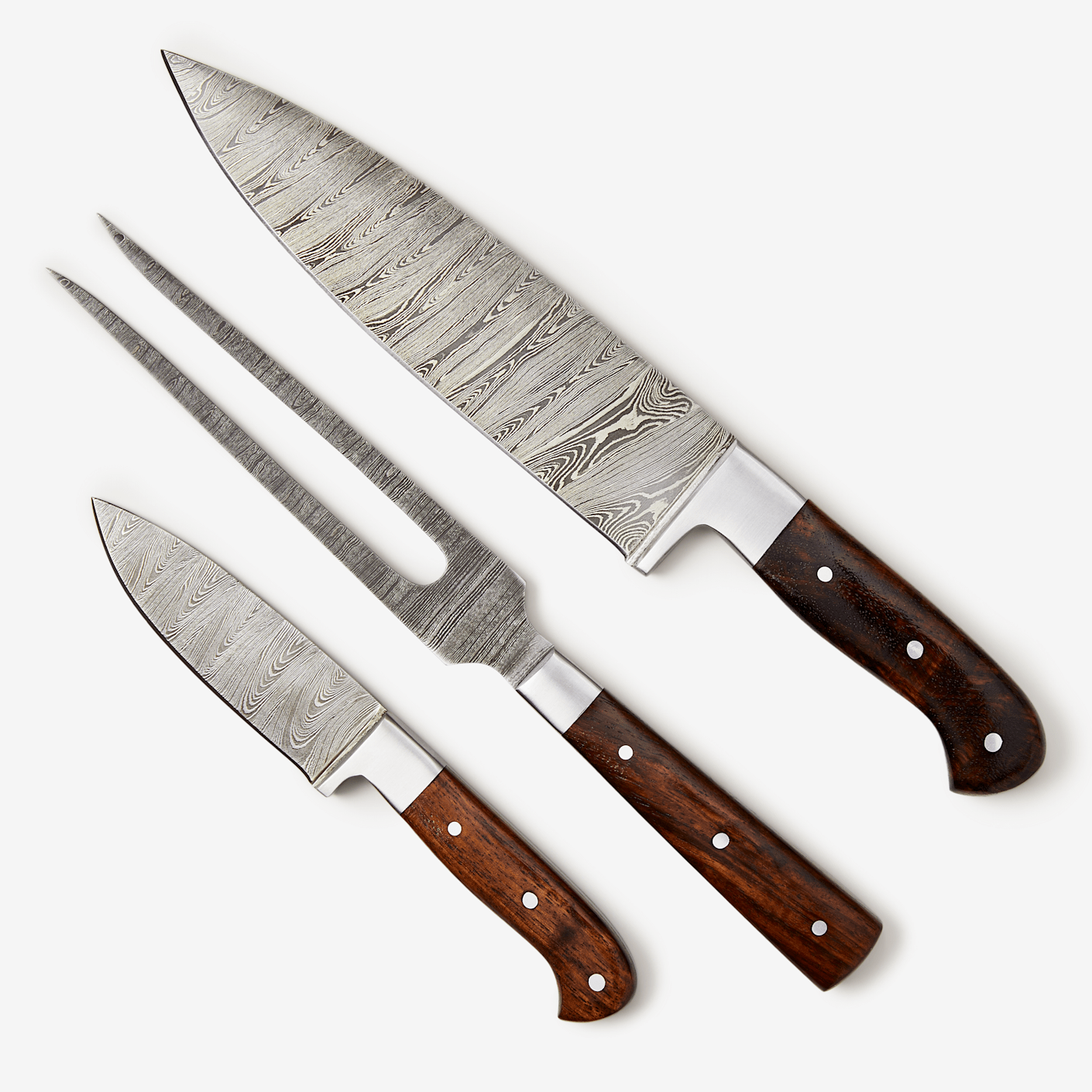 Black Knives Damascus Carving Set Bespoke Post